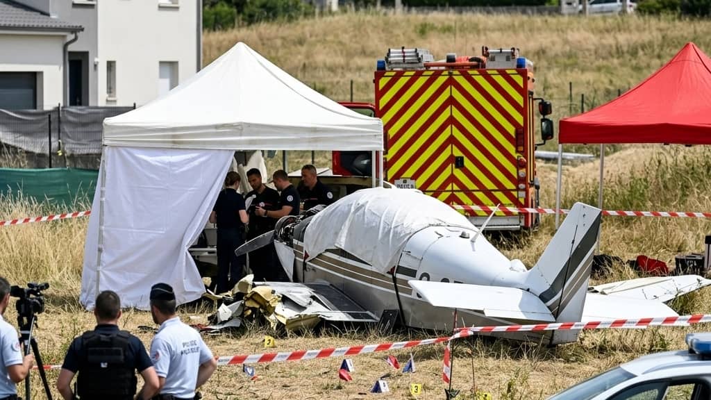 Imagen de Once personas mueren en accidente de avioneta en Francia durante salto en paracaídas