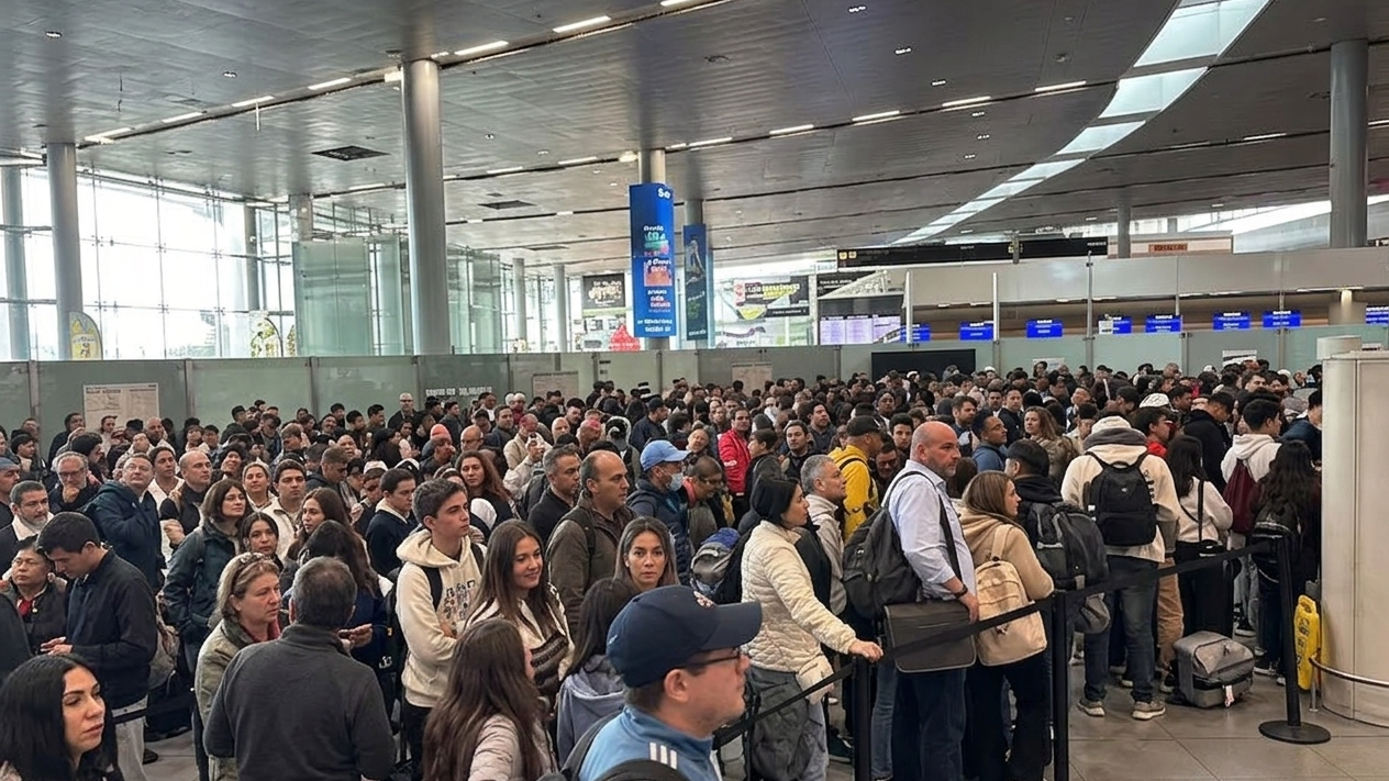 Imagen de Aeropuerto El Dorado vivió caos por largas filas: viajeros temieron perder sus vuelos