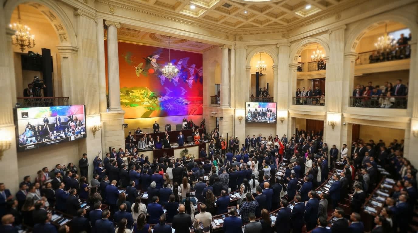 Imagen de Centro Democrático impulsa contrarreforma pensional y ley anticapuchos