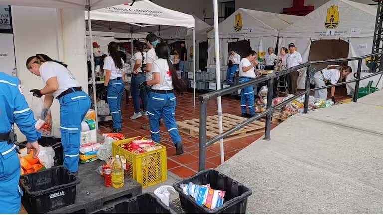 Imagen de Cruz Roja de Caldas recolecta más de 8.3 toneladas de ayuda en dos días tras el terremoto