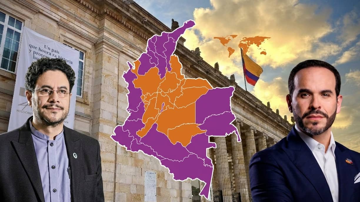 Imagen de Mapa electoral muestra departamentos donde Cepeda y De la Espriella casi empatan en segunda vuelta