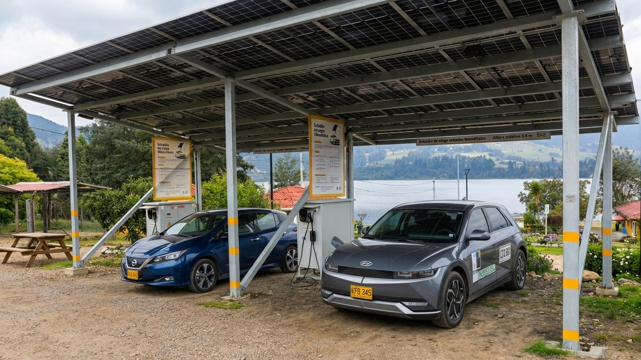 Imagen de CAR inaugura estaciones de carga gratuita para vehículos eléctricos en Zipaquirá y Sopó