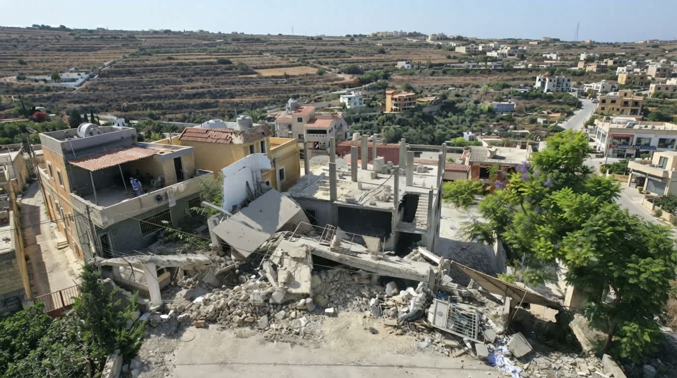Imagen de 11 muertos, incluidos dos bebés, en ataques israelíes en el sur del Líbano